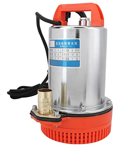 Submersible DC 12V 280W 8M/H Lift 20M Deep Well for Irrigation, Garden, Pond, Swimming Pool