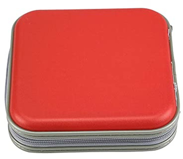 Cartera para CD, 40 discos CD y DVD, bolsa de almacenamiento para álbumes, correa de mano, organizador de viaje, cajas de almacenamiento de
