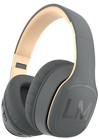 Louise&Mann Wireless Headphones Over Ear, Bluetooth Headphones 5.3, Foldable Lightweight with Soft Memory Foam Earmuffs, Built-in Mic with Wired Mode and Carry Case for Travel,Office,PC