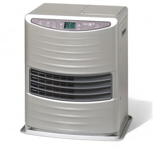 Briconess.com Stufa Elettronica a combustibile Liquido 3 Kw in Acciaio 38x30xH43 cm