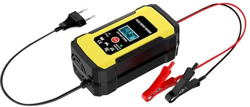 Motorrad-Batterie-Erhaltungsladegerät – Motorrad-Batterie-Wartungsgerät, intelligentes Autobatterie-Lade-Reparaturgerät | 12V6A | Reparatur von Kfz-Zubehör