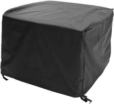 Happyyami Cubierta de la Parrilla Cubrir Accesorios para planchas Tostador Cubierta de Barbacoa Bol Fundas Protectoras Barbacoa Cubierta para Pozo de Tela Oxford Impermeable 600d Black