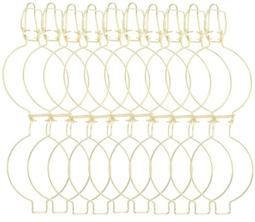 BESTOYARD - Lote de 10 hebillas metálicas para sellar los frascos de acero inoxidable, fáciles de abrir y cerrar con gran apertura, accesorios para tarros de cristal