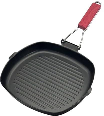 NPXUAMTJ Poêle à griller antiadhésive - Grande poêle à steak - Convient pour steak et bacon en intérieur