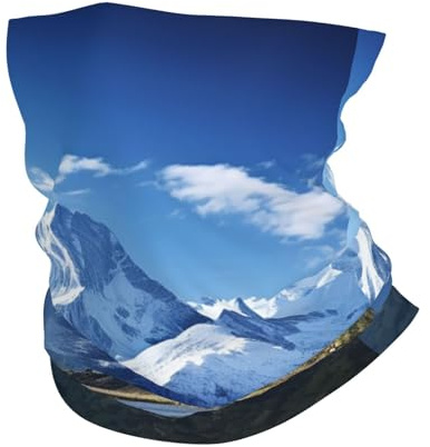Tubhalsduk snötäckt berg loop halsduk skidor halsvärmare andas funktionella dukar för vandring camping löpning 25 x 50 cm