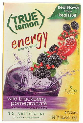True Lemon Energy with Caffeine Wild BlackBerry Pomegranate Drink Mix 16.2g