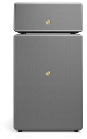 Audio Pro Drumfire II – Potente altoparlante WiFi Multiroom – senza fili con Bluetooth – Altoparlante portatile con AirPlay2, Google Cast, Spotify Connect – Bianco