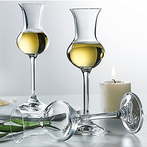 VIRUL Bicchiere da degustazione di Whisky Calice di Cristallo Bicchiere da Vino da Sherry Sommelier Bicchiere da degustazione con Odore di Whisky Tazza da Champagne a Tulipano