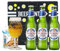 Peroni Nastro Azzurro Premium Italian Lager Gift 3 Pack With Beerhunter Glass - 3X 330ml Bottles (5% ABV) - World Beer Gifts for Men, Beers and Lagers Offers, Craft Beer Gift Set, Mens Birthday Gifts