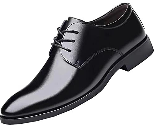 CUTeFiorino Zapatos de traje negro arco iris zapatos hombre zapatos ocio hombres negocios moda transpirable color estilo verano sólido hombres zapatos de cuero, Negro , 43 EU