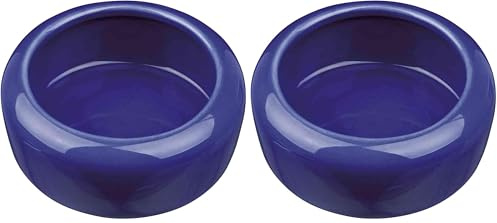 Trixie Ceramic Bowl with Rounded Rim for Guinea Pig, 200 ml Assorted (Pack of 2)