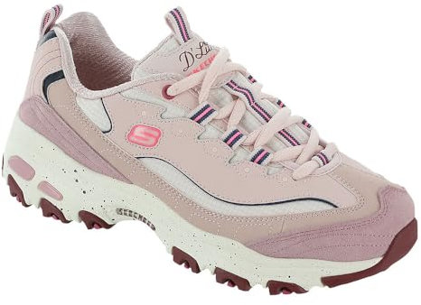 Skechers Damen D'lites-Bold Views Sneakers, Rot/Ausflug, einfarbig (Getaway Solids), 37 EU