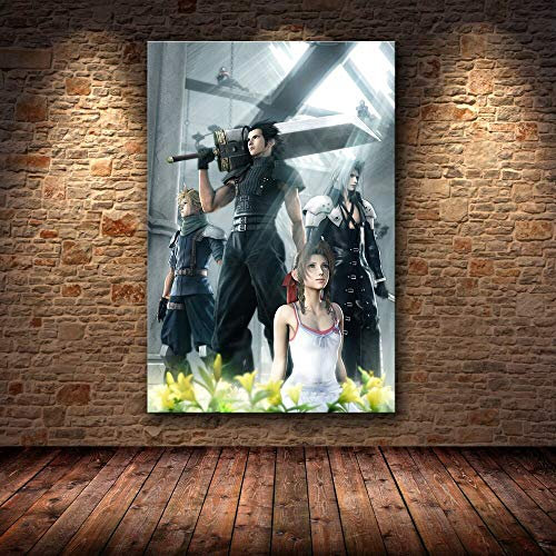 IGHSNZUH Puzzles for Adults 1000 Piece Jigsaw Puzzle Final Fantasy Jigsaw Puzzles Set, Wooden Puzzle, Fantasy Style, 50x75cm