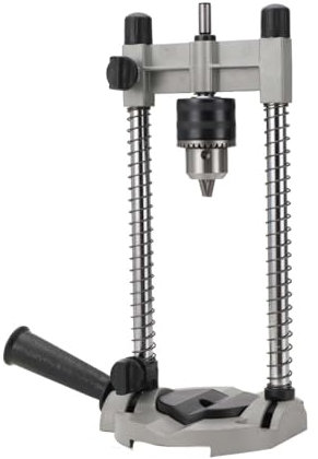 Cozyel Bohrführungsaufsatz mit 13mm-Bohrfutter, Mehrwinkel BohrfüHrungshalterung, BohrstäNder Mit Bohrfutter, Winkelarretierung 45,60,75,90°, Geeignet FüR Holzbearbeitungsbohrungen, Runde RohröFfnung