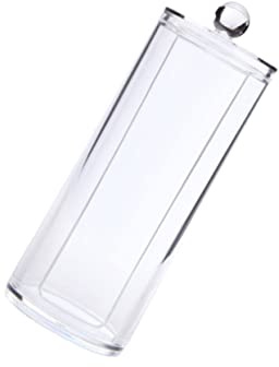 iplusmile Organizador De Discos De Transparente 7x7x19 Cm De Tapa Protectora para Maquillaje y Porta para Uso Casa y Viajes