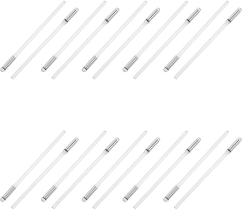 OFFIGAM 10pares Fundas para Patillas de Gafas Protectores para Gafas de Metal Antideslizantes para Uso Diario