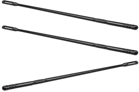 VILLCASE Limpiador de Flauta Paquete de 3 Piezas Negro de Plástico Flexible para Cuidado Diario y Ensayo para Evitar Residuos de Agua en Instrumentos Musicales