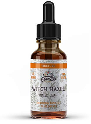 Witch Hazel Alcohol Free Tincture, Witch Hazel Leaf Extract (Hamamelis Virginia) Herbal Supplement, Non-GMO in Cold-Pressed Organic Vegetable Glycerin, 700 mg, 4 oz (120 ml)