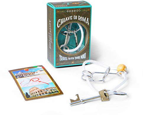 Logica Spiele Art. Schlüssel Von Rom - Metallpuzzle - Schwierigkeit 4/6 Extrem - Cast Puzzle - Reiseserie