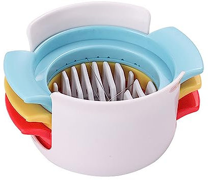 Effortless Egg Slicer - Perfectly Slice Hard-Boiled Eggs, Strawberries, and More in Seconds