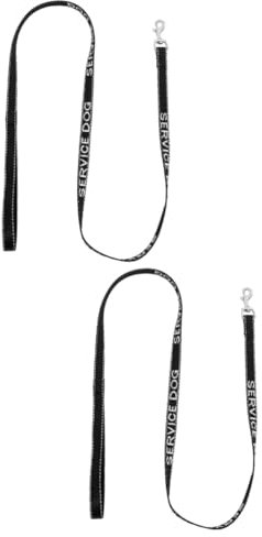 Amosfun 2St Diensthundeleine große Hundeleinen Zugseil für Hunde Nylonleine gelassen gassi gehen großes Hundegeschirr Haustierzubehör tragbare Hundeleine praktische Hundeleine schwer Gurt