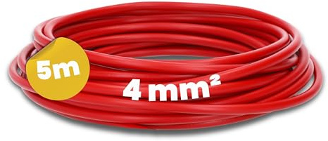Lapp H07V-K Single Wire 4 mm² Red 5 m PVC Copper Cable for Control Cabinets, Mechanical Engineering and Electrical Installation Wire 450/750V