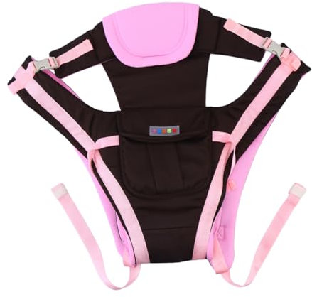 ifundom Babytrage Netzgewebe Verstellbarer Wickelschal Rucksack Für Neugeborene Rosa Geeignet Für Junge Mädchen Ab Monaten
