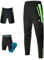ROCKBROS Fahrradhose Doppellagig Abnehmbar Sporthose Lang Radhose mit Sitzpolster Gepolsterte Fahrrad Hosen Herren Atmungsaktive MTB Rennrad