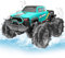 4WD Amphibisches Ferngesteuertes Auto,RC Auto wasserdicht mit Gestensensor,LED Licht & 2 Akkus,Geschenk für Jungen & Mädchen 4-12 Jahre,Spielzeugauto für Sand,Wasser & Gelände,Baustein-kompatibel