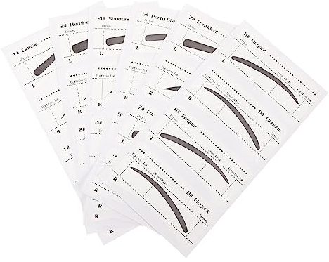 VALICLUD 6 pièces Pochoirs à Sourcils Set de Modèles Autocollants Pratiques pour Maquillage Parfait des Sourcils