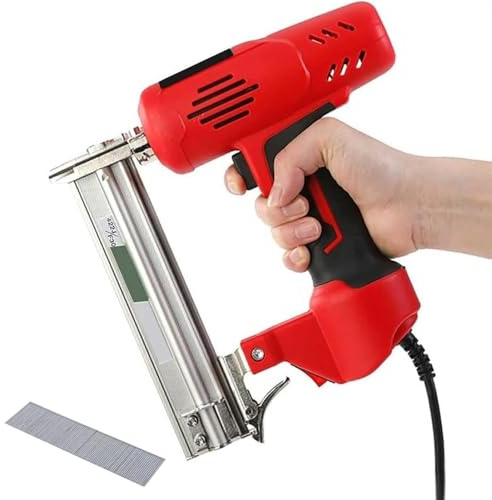 Blendra Electric Nail Gun,28mm Nail Gun with 3500pcs Staples,2600W Brad Nailer for Various Types of Wood,50PCS/min Nailing Speed