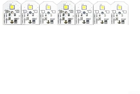 PureBowlic 7-pack LED-kylskåpslampor WR55X11132 WR55X25754 för GE kylskåp ersätter WR55X30602 WR55X26486 enkel installation energieffektiv silvermetall 12X5 x 5 cm tillbehörssats för apparater