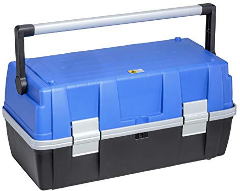 Allit 457033 McPlus ProAlu >C<22, schwarz blau, Werkzeugkoffer leer, schwarz, grau, 56,5x28,5x28cm