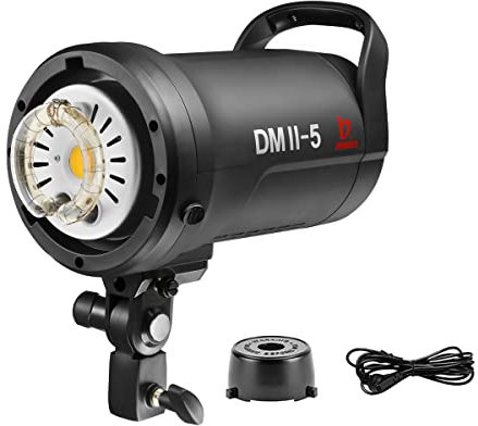 JINBEI DMII-5 - Luces estroboscópicas para estudio con flash de 500 W, montaje Bowens, producto de comercio electrónico, fotografía monolight