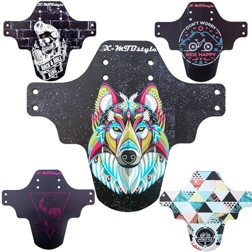 XMTBSTYLE - Accesorios Bicicleta Montaña - Guardabarros MTB 29 27,5 26 20 - Guardabarros Bicicleta de Montaña 29 - Bicicleta Electrica - Bici de Carretera - Universal- Delantero Lobo
