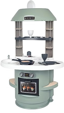 Smoby 7600312700 Cocina Infantil Nova con Colores y Diseño Actuales, Incluye horno, Fregadero, Zona de Cocinado y 13 Accesorios, Niños Niñas A Partir de 18 Meses