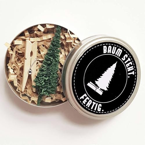 Künstlicher Mini-Weihnachtsbaum 7cm - Baum Steht, fertig - Spaßgeschenk für den Arbeitsplatz, Wichtelgeschenk oder für den Adventskalender - Weihnachtsdeko zum Basteln von Liebeskummerpillen