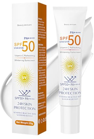 Ledeak Crème Solaire SPF50+, Haute Protection UVA/UVB, Légère et Non Grasse Creme Solaire Visage & Corps, Résistante à l'Eau Hydratante Sunscreen Format Voyage pour Tous Types de Peau