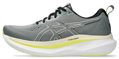 ASICS Men's GLIDERIDE MAX Running Shoes, 12.5, Monument Blue/Vanilla