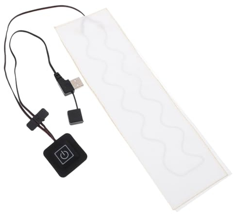 UPKOCH Cuscinetto Riscaldante USB Bianco in Materiale Sintetico 5v/2a 35℃-55℃ per Scaldare Sciarpe, Giacche e Guanti Riscaldamento Rapido per Uso Invernale
