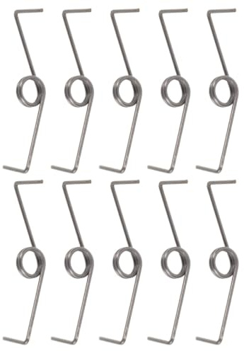Hemobllo 10 Piezas Pinzas de Resorte Manuales de Acero para Anillos de Seguridad y Joyería, Resistentes al Óxido con Tensión Estable, Ideales para Enhebrado de Cuentas y Envoltura