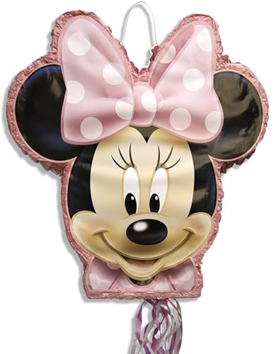 Unique Party 66319 - Disney Minnie Mouse Pinata - Tirare la Corda