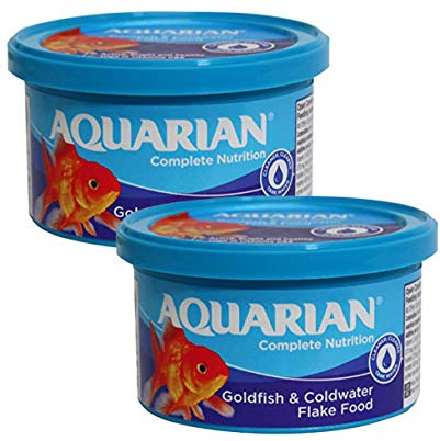 KRISP 2 x 50g Fish Food Flakes Goldfish Coldwater Multi Vitamin Nutrition
