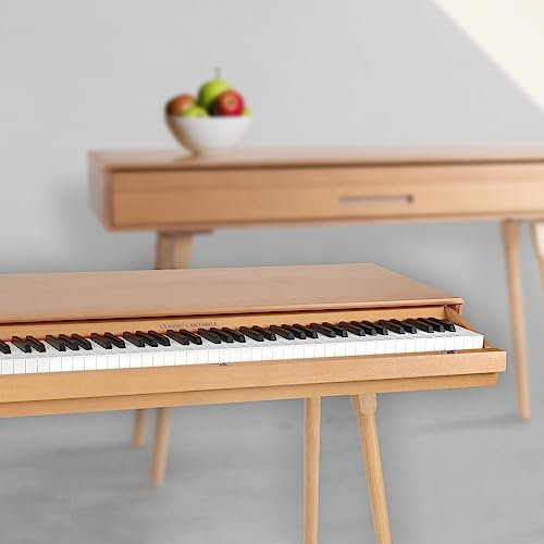 Classic Cantabile DP-730 OK Digitalpiano Eiche - Tisch mit eingebautem Piano - Zeitloses Design - 88 Tasten Klavier mit Hammermechanik - Inklusive Notenhalter und Pedaleinheit - Eiche hell