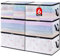Lifewit 6 Pack Plastic Clothes Storage Bags, 60L Foldable Storage Containers Closet Organizers and Storage Moving Bags with Sturdy Zipper Lids Reinforced Handle for Bedding, Blanket, Comforter