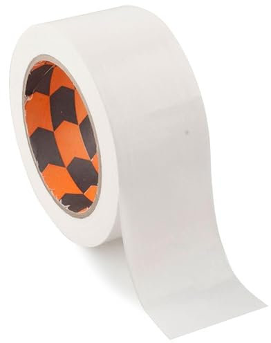 PRENDELUZ Kompaktes weißes Klebeband, verstärktes Gewebeband 50 mm x 25 m