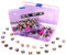100 Pc Mix | Murano Glass Purple Set of Charms for Girls Womens Bracelets Jewellery Making Gifting Crafting Pandora - w/Box