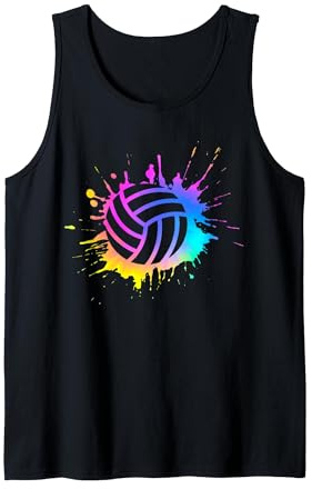 Pallavolo Beach Volley Sport Atleti Uomini Donne Bambini Canotta, Uomo, Nero, XL
