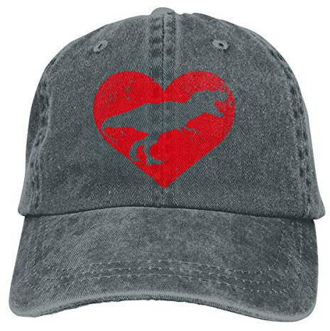 Mütze Lustiges T Rex Dinosaurier Herz Outdoor Cap Atmungsaktives Trucker Hut Unisex Baseball Cap Für Männer Golf Herren