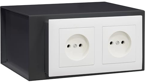 ARREGUI Socket 23000W-S0 Cassaforte Invisible a Presa Elettrica | Mini Cassaforte Nascosta a Scomparsa | Nascondiglio Segreto per Soldi e Oggetti di Valore | Cassetta di Sicurezza | 10x20x15cm| 2,5L